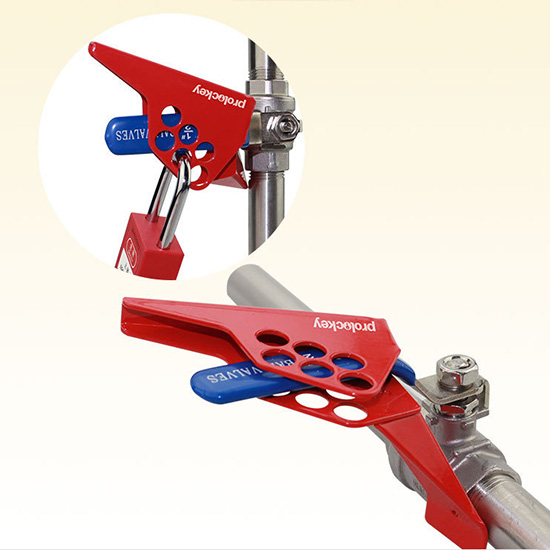 Khóa tay cầm van bi rộng từ 6mm-35mm ở vị trí OFF PROLOCKEY SBVL01