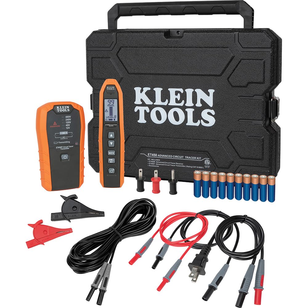 Bộ dò vị trí đứt cáp âm tường Klein Tools ET450: Bộ dò mạch và truy tìm dây dẫn nâng cao