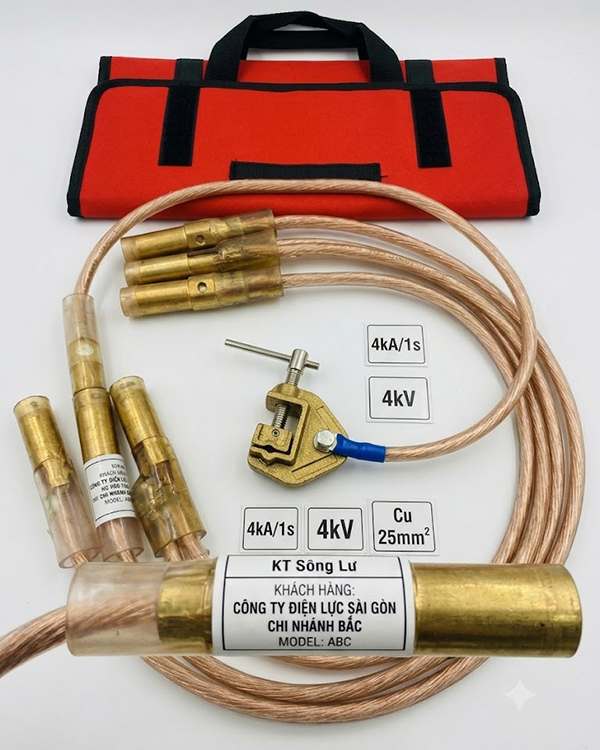 Bộ tiếp địa di động hạ thế cho dây bọc Model ABC: Giải pháp tối ưu cho lưới điện hạ thế