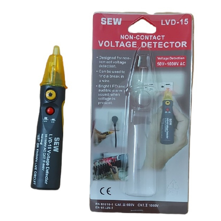 Bút dò điện áp không tiếp xúc 50V-1000V AC SEW LVD-15, CAT III 600V