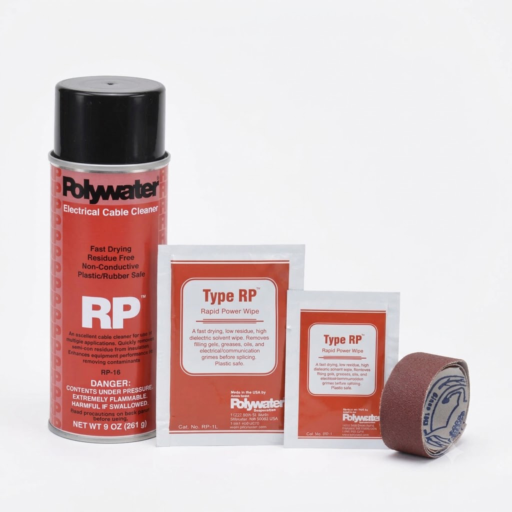 Polywater RP: Dung dịch tẩy rửa cáp trung thế bay hơi nhanh, không để lại cặn, đạt IEEE 1493