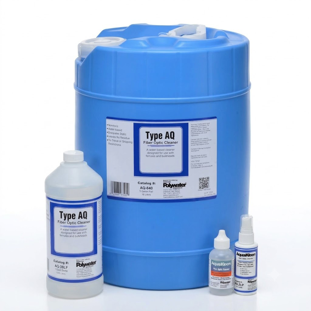 Polywater AquaKleen – Dung dịch vệ sinh đầu nối sợi quang gốc nước | Đạt chuẩn GR-2923-CORE