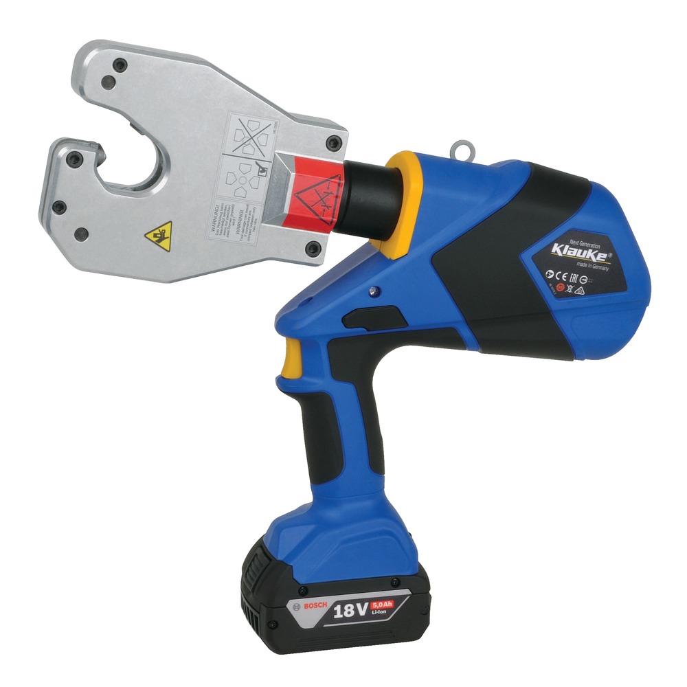 Kìm bấm cos thủy lực Klauke EK60VP: bấm dập 4 điểm không cần ngàm, 10–240mm², lực ép 55kN