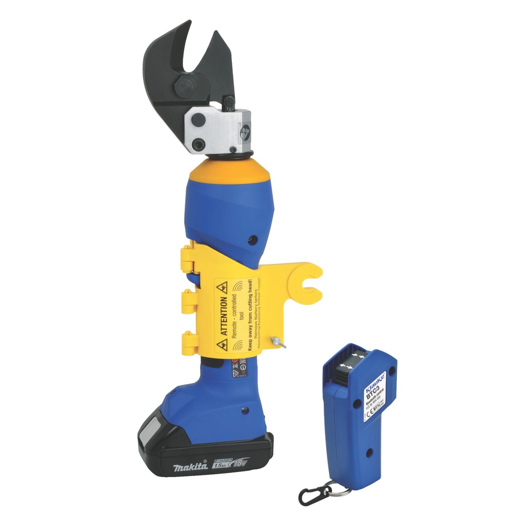 Kìm cắt cáp thủy lực Klauke ES 20 RMC: điều khiển từ xa, dùng với cần telescopic, cắt đến 20mm
