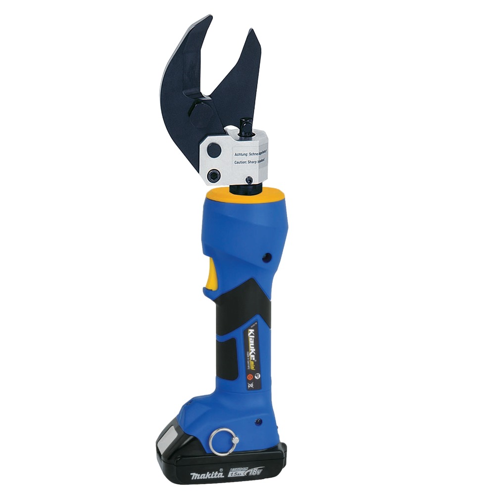 Kìm cắt cáp thủy lực Klauke ES 32 F: cắt cáp đồng mềm và cực mềm đến 32mm, pin 18V sạc 15 phút