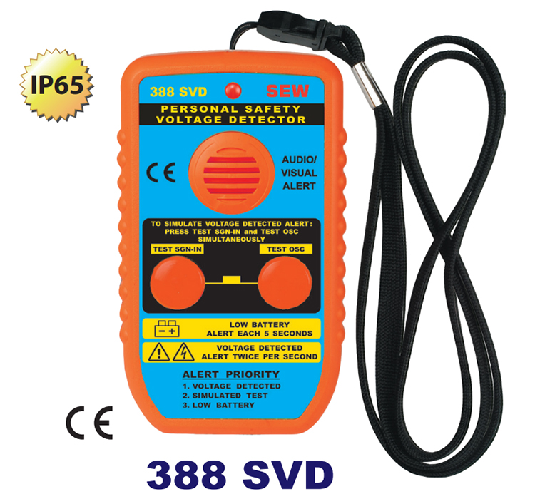 Thiết bị cảnh báo điện áp cá nhân SEW 388SVD: Cho công việc gần thiết bị và đường dây cao áp 240V-69kV