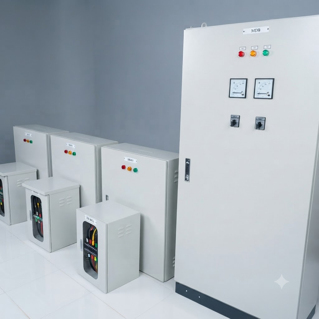 Tủ căn hộ dịch vụ mini IEC-001: Giải pháp phân phối và đo đếm điện cho tòa nhà 4-7 tầng, 20-30 phòng cho thuê
