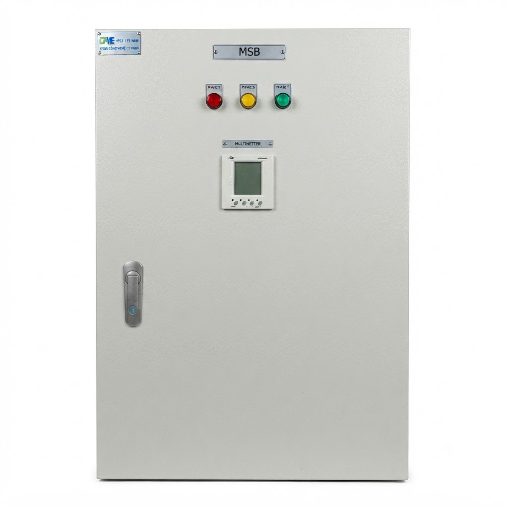 Tủ điện phân phối 3P-4P 200A IEC-002: Giải pháp phân phối điện gọn, an toàn cho tòa nhà 4-7 tầng