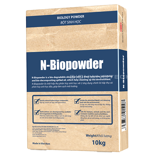 Bột vi sinh phân hủy dầu N-Biopowder – xử lý ô nhiễm dầu trong đất, bùn và cát bằng công nghệ sinh học
