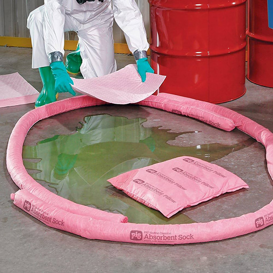 Gối thấm hóa chất Hazmat 20×20cm H-FIBER HW20 – Giải pháp xử lý hóa chất tràn đổ — ảnh 5