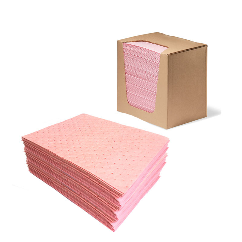 Tấm thấm hóa chất 50x50cm H-FIBER HM50 – Giải pháp hấp thụ hóa chất tràn đổ công nghiệp
