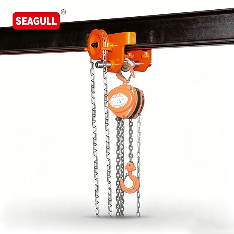 Con chạy xích kéo tay 0.5–5 tấn Seagull CSL-Y4 – Giải pháp di chuyển tải nặng trên dầm I chắc chắn, bền bỉ và dễ vận hành — ảnh 3