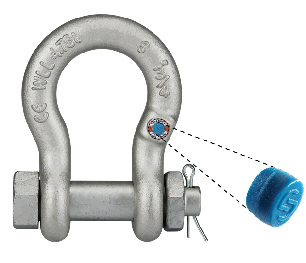 Ma ní Omega chốt an toàn YOKE DA-808 | Bow Shackle tải trọng cao 2–35 tấn
