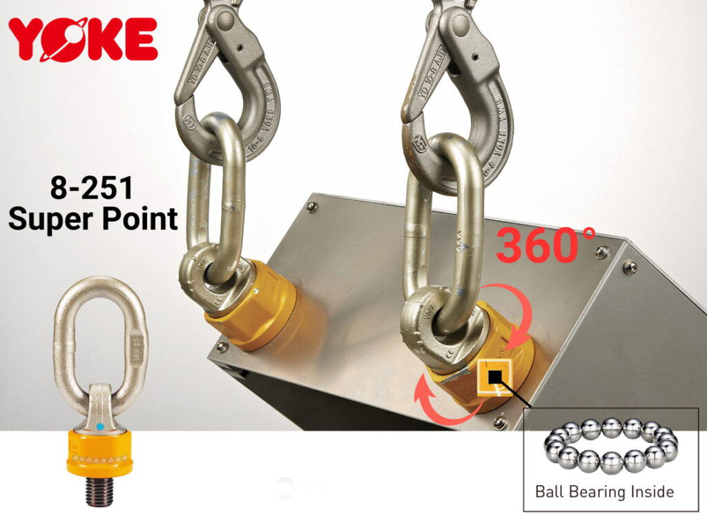 Móc Cẩu Xoay 360° SUPER POINT YOKE 8-251 – Giải Pháp Nâng Hạ Công Nghiệp An Toàn & Hiện Đại
