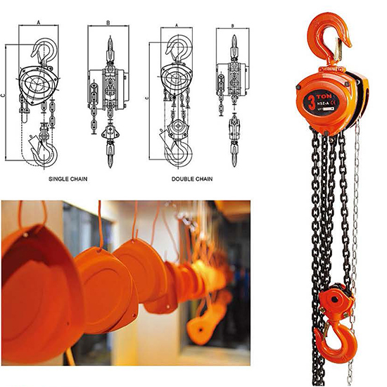Pa lăng xích kéo tay 0.5 đến 30 tấn Seagull HSZ-A – Nâng hạ thủ công bền chắc cho công nghiệp — ảnh 3
