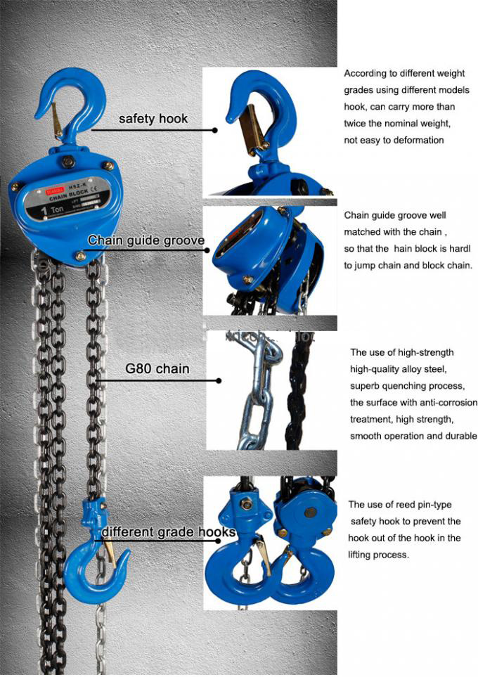 Pa lăng xích kéo tay 0.5 tấn đến 30 tấn Seagull HSZ-K – Giải pháp nâng hạ thủ công an toàn, bền bỉ — ảnh 4