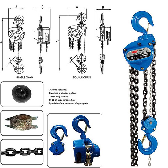 Pa lăng xích kéo tay 0.5 tấn đến 30 tấn Seagull HSZ-K – Giải pháp nâng hạ thủ công an toàn, bền bỉ — ảnh 3