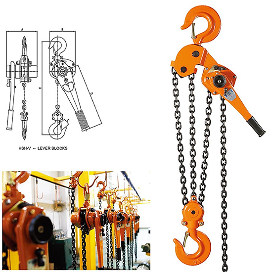 Pa lăng xích lắc tay 0.25–9 tấn SEAGULL HSH-V — ảnh 5