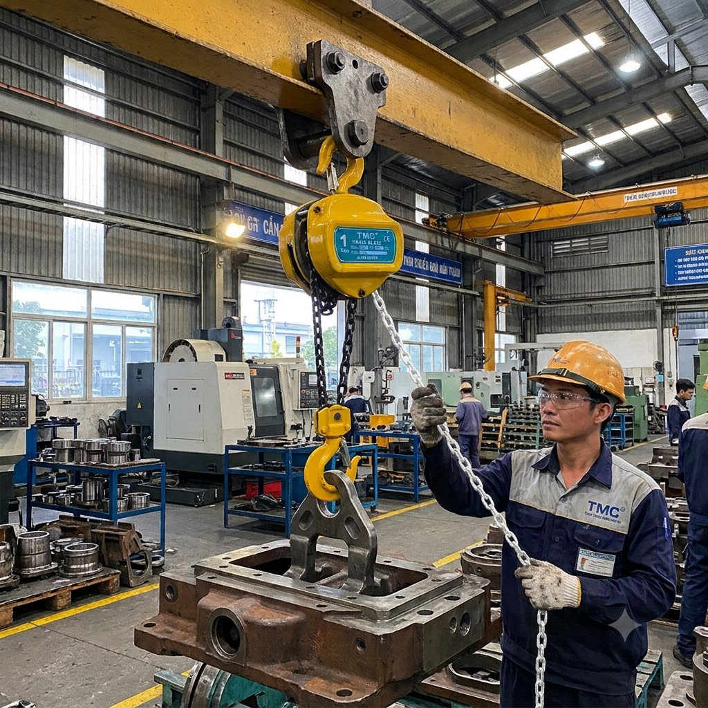 Palang xích kéo tay TMC HSZ-C – Giải pháp nâng hạ cơ khí từ 0,5 đến 20 tấn