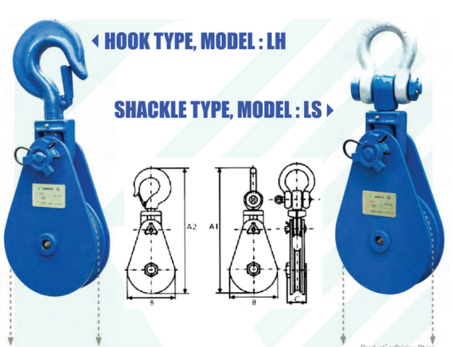 Ròng Rọc Đầu Ma Ní KONDOTEC LS Type – Tải Trọng 2–50 Tấn — ảnh 3