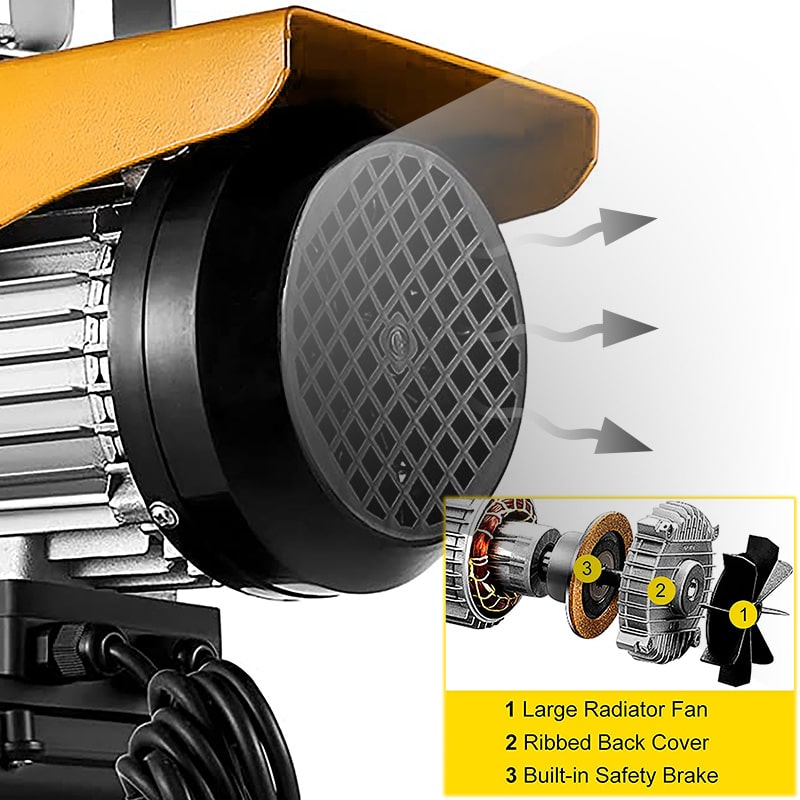 Tời Cáp Điện Kenbo PA – Nhỏ Gọn Hiện Đại, Nâng Hạ 100–1500kg, Điện 220V Dân Dụng — ảnh 6
