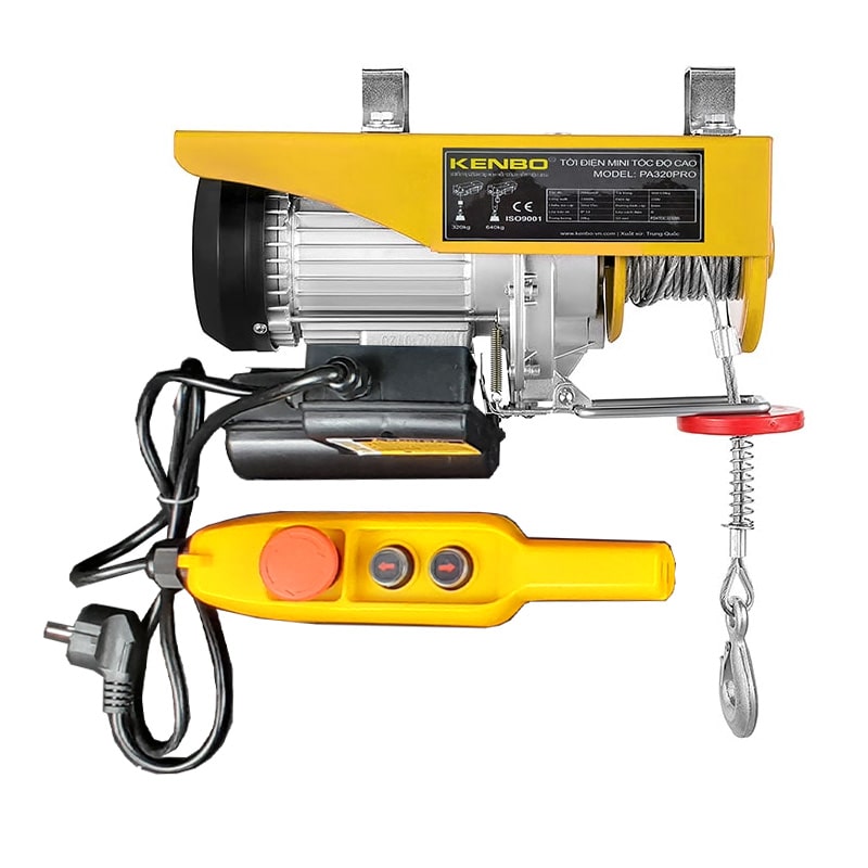 Tời Cáp Điện Treo KENBO PA PRO – Nhỏ Gọn Hiện Đại, Tốc Độ 20m/phút, Tải Trọng Đến 400kg