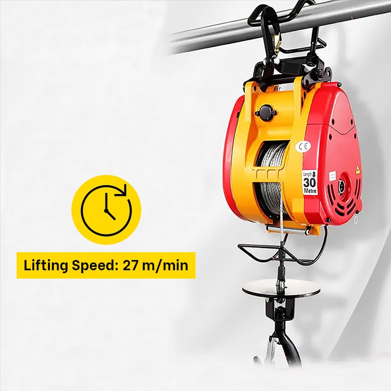 Tời Cáp Điện Treo KENBO SK – Nhỏ Gọn Tiện Lợi, Tốc Độ 23m/phút, Tải Trọng 160–500kg, Điện 220V — ảnh 5