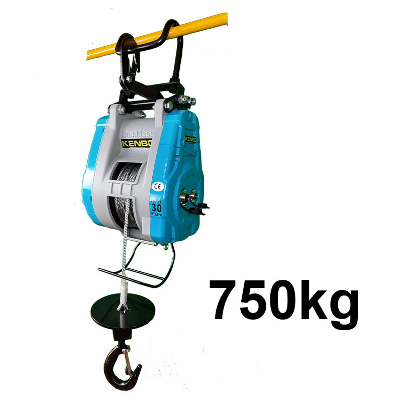 Tời Cáp Điện Treo KENBO SK750 — Nâng 750kg, Động Cơ Không Chổi Than, Phanh Kép An Toàn — ảnh 4
