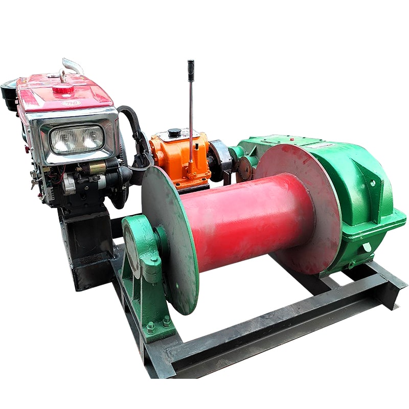 Tời kéo mặt đất chạy dầu Diesel KENBO – Tời nâng kéo 2 tấn và 5 tấn, tốc độ đến 22m/phút — ảnh 3