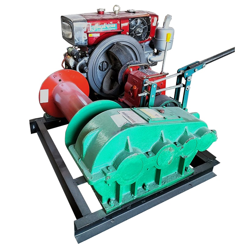 Tời kéo mặt đất chạy dầu Diesel KENBO – Tời nâng kéo 2 tấn và 5 tấn, tốc độ đến 22m/phút