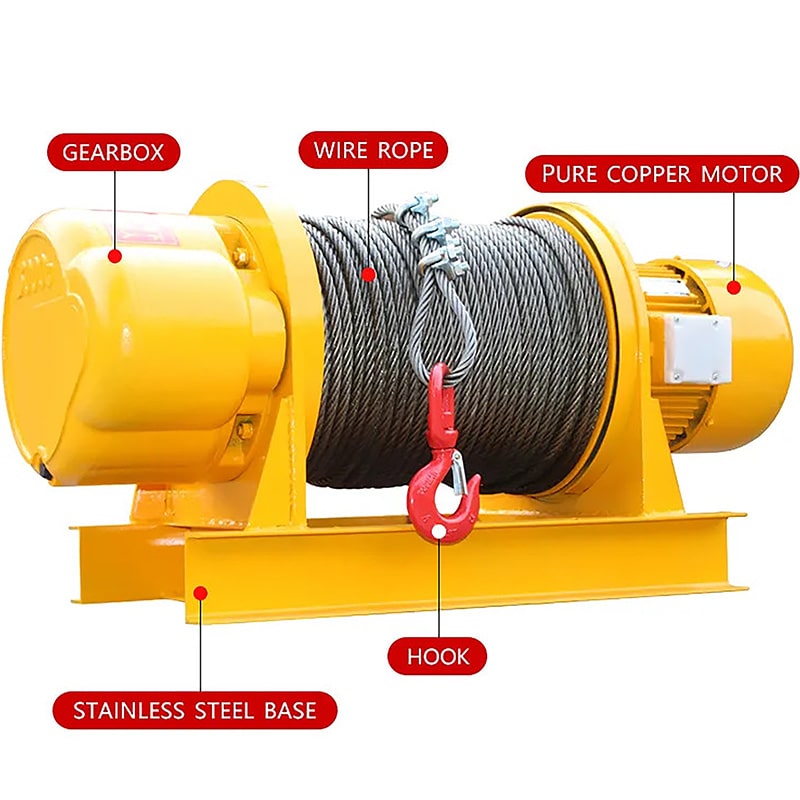 Tời Kéo Mặt Đất KENBO KCD 3 Tấn – 5 Tấn, Điện 380V, Phanh Điện Từ — ảnh 4