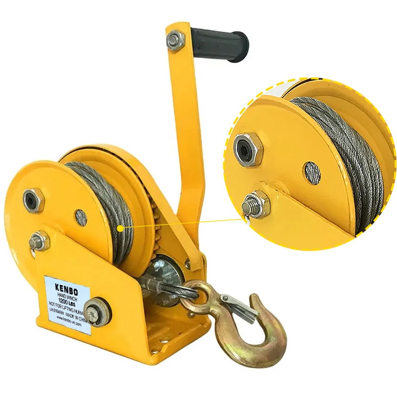 Tời mini quay tay KENBO HW | Tải trọng 544–1170kg | Gọn nhẹ, không cần điện — ảnh 6