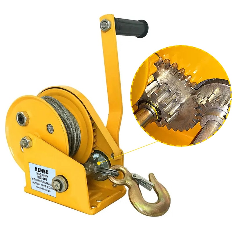 Tời mini quay tay KENBO HW | Tải trọng 544–1170kg | Gọn nhẹ, không cần điện — ảnh 5