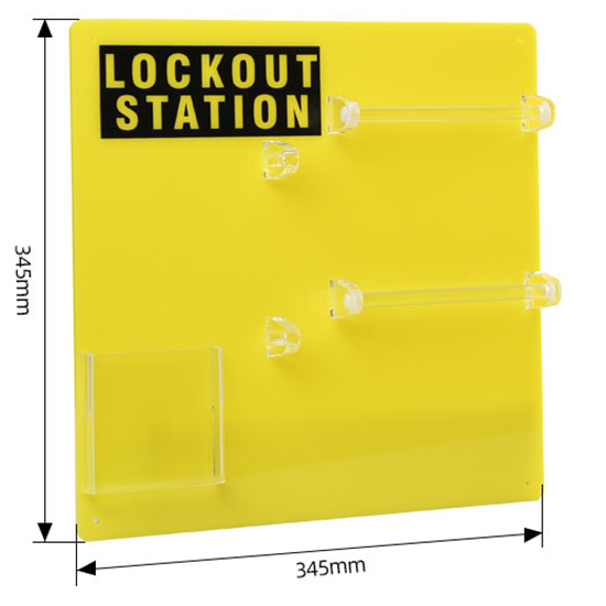 Bảng Quản Lý Khóa LOTO PROLOCKEY LK12 – 16 Vị Trí, 2 Móc, 1 Túi Đựng, Acrylic Trong Suốt — ảnh 5