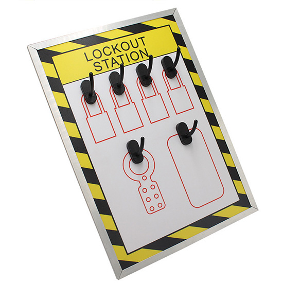Trạm Quản Lý Khóa LOTO PROLOCKEY LS51 – Bảng Shadow Board 4 Khóa, 1 Hasp, 1 Móc Thẻ