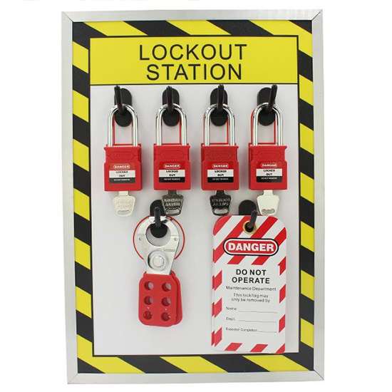 Trạm Quản Lý Khóa LOTO PROLOCKEY LS51 – Bảng Shadow Board 4 Khóa, 1 Hasp, 1 Móc Thẻ — ảnh 6