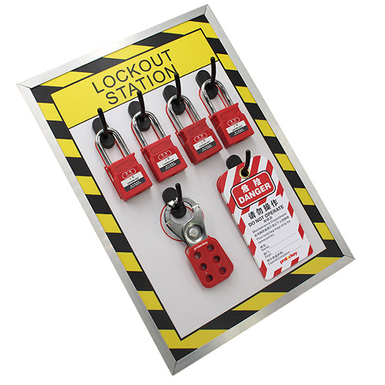 Trạm Quản Lý Khóa LOTO PROLOCKEY LS51 – Bảng Shadow Board 4 Khóa, 1 Hasp, 1 Móc Thẻ — ảnh 3