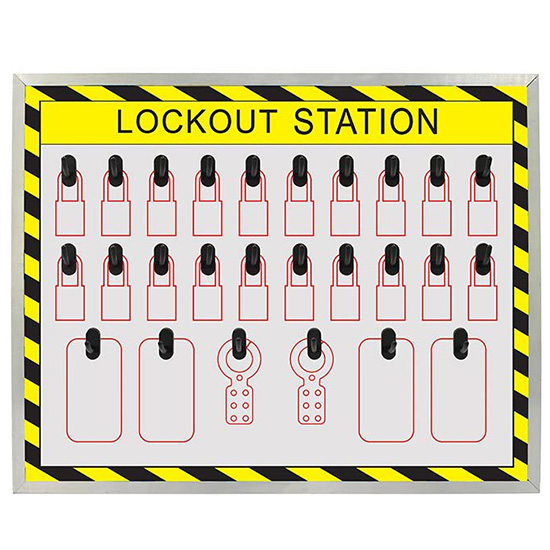 Trạm quản lý LOTO PROLOCKEY LS53 – Bảng Shadow Board có sơ đồ vị trí 660 × 520mm