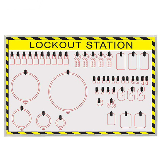 Trạm quản lý khóa LOTO PROLOCKEY LS56 – Bảng Shadow Board có sơ đồ vị trí 1220 × 800 m
