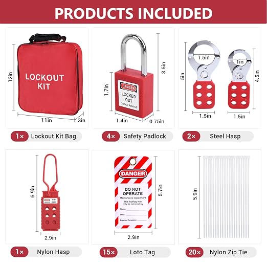 Bộ Khóa LOTO An Toàn Điện PROLOCKEY KT-E415312821 | Portable Lockout Tagout Kit — ảnh 3