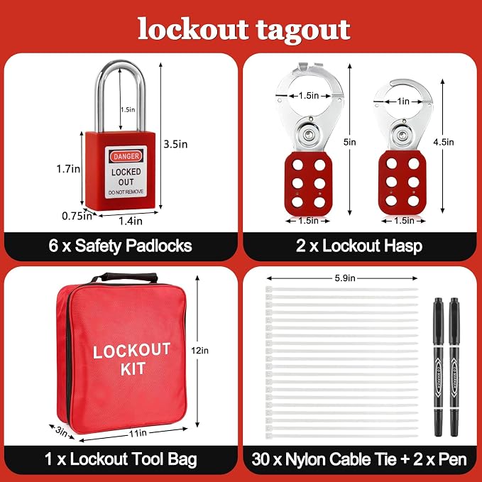 Bộ Khóa LOTO Điện 71 Chi Tiết PROLOCKEY KT-E6202121571 | Electrical Lockout Kit — ảnh 5