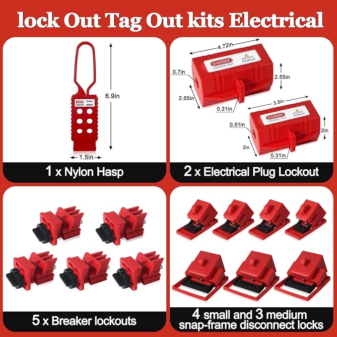 Bộ Khóa LOTO Điện 71 Chi Tiết PROLOCKEY KT-E6202121571 | Electrical Lockout Kit — ảnh 6