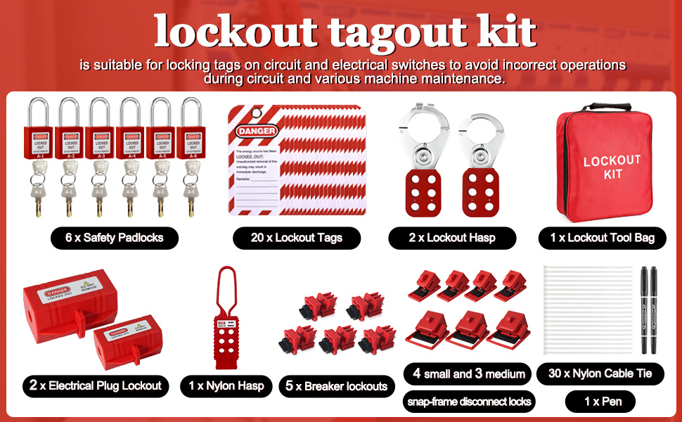 Bộ Khóa LOTO Điện 71 Chi Tiết PROLOCKEY KT-E6202121571 | Electrical Lockout Kit — ảnh 3