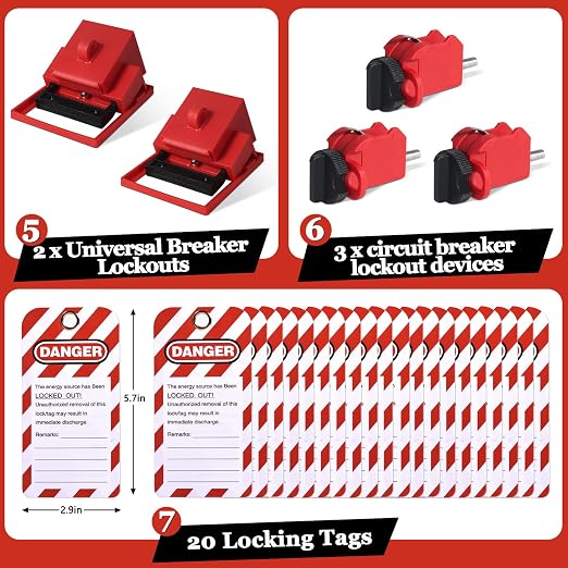 Bộ Khóa LOTO Điện PROLOCKEY KT-E332320 | Lockout Tagout Kit — ảnh 5