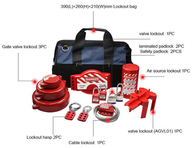 Bộ khóa an toàn LOTO sửa chữa đường ống PROLOCKEY LG06 — ảnh 3