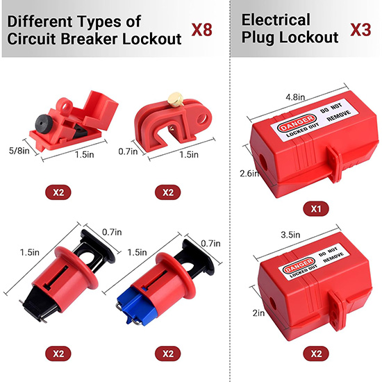 Bộ LOTO Điện 56 Chi Tiết PROLOCKEY TK-E56238226 — ảnh 4