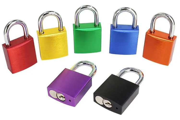 Khóa LOTO thân nhôm PROLOCKEY ALP25S - Còng thép mạ chrome 6mm, cao 25mm, giữ chìa
