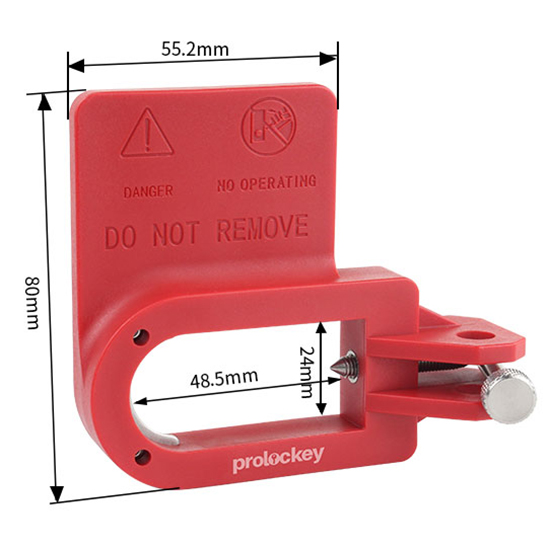Khóa Aptomat Vỏ Đúc Cỡ Lớn PROLOCKEY CBL201 – Khóa MCCB LOTO cho tay gạt hành trình nhỏ — ảnh 4