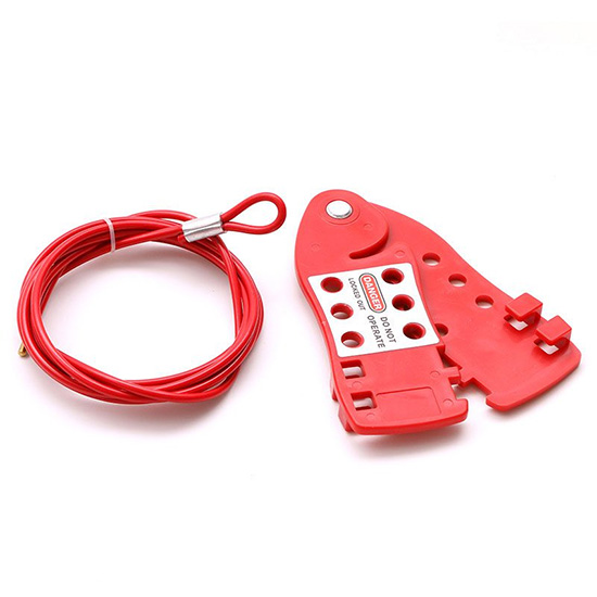 Khóa cáp dạng cá kinh tế PROLOCKEY CB04 – Khóa cáp LOTO 3.8mm x 2m, khóa tối đa 6 người