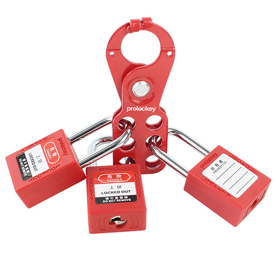 Khóa nhóm ngàm thép 25mm có chốt chống mở PROLOCKEY ESH01-H – Lockout Hasp 6 người